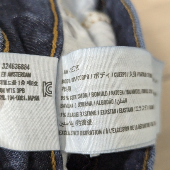 Abercrombie & Fitch size 4L 27 straight leg dark wash high rise jeans - Picture 8 of 8